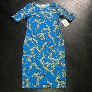 LuLaRoe Julia Statue of Liberty‎ Patriotic Dress Small NWT